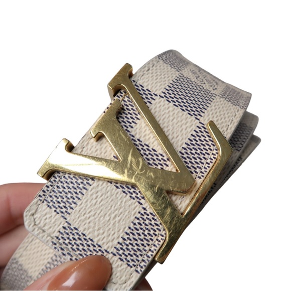 Louis Vuitton Damier Azur Canvas LV Initials Belt - Picture 2 of 2